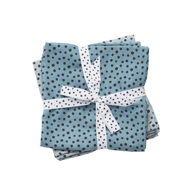 Done by Deer Hydrofiele Doek Happy Dots Blue 2st - Done by Deer - Babywinkel - 5712643306887