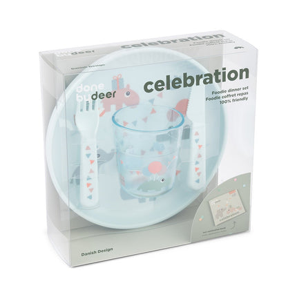 Done by Deer Kinderservies Set Celebration Blue - Done by Deer - Babywinkel - 5712643054603