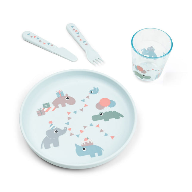 Done by Deer Kinderservies Set Celebration Blue - Done by Deer - Babywinkel - 5712643054603