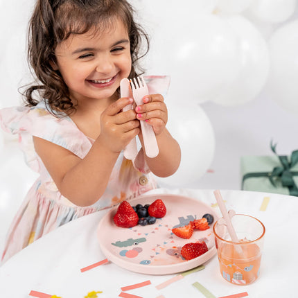 Done by Deer Kinderservies Set Celebration Powder - Done by Deer - Babywinkel - 5712643054573
