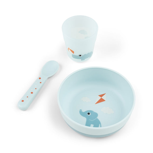 Done by Deer Kinderservies Set Playgrond Blue 3 Pack - Done by Deer - Babywinkel - 5712643053736
