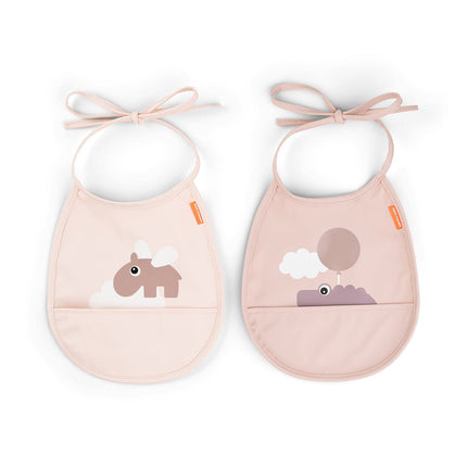 Done by Deer Slabbetje Happy Clouds Powder 2St - Done by Deer - Babywinkel - 5712643053552