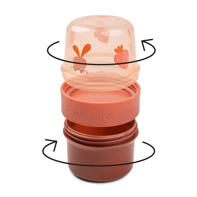 Done by Deer Snackbakje S Birdee Papaya 150ml - Done by Deer - Babywinkel - 5712643045151