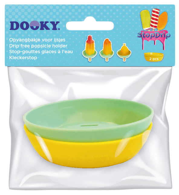Dooky Kinder Servies Geel - Mint 2st Stop Drip - Dooky - Babywinkel - 5038278005309