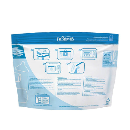Dr. Brown's Magnetron Sterilisatiezakjes 5st - Babywinkel - 072239009604