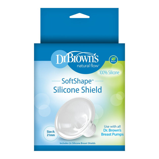 Dr. Brown's Softshape siliconen borstschild maat A 2st - Dr. Brown's - Babywinkel - 072239323205