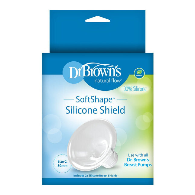 Dr. Brown's Softshape siliconen borstschild maat C 2st - Dr. Brown's - Babywinkel - 072239323212