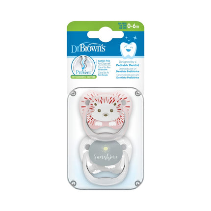 Dr. Brown's Speen Fase 1 Roze 2 - pack animal faces - Babywinkel - 072239311905