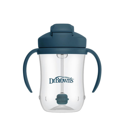<tc>Dr. Brown's</tc> Premier gobelet à paille pour bébé, bleu, 270 ml