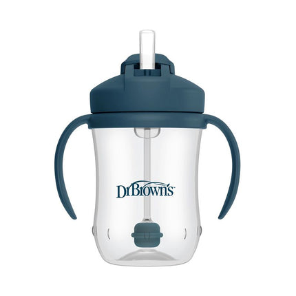 <tc>Dr. Brown's</tc> Premier gobelet à paille pour bébé, bleu, 270 ml