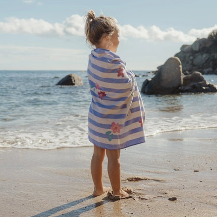 Dreamy Purple Stripe Handdoek koop je bij Babywinkel