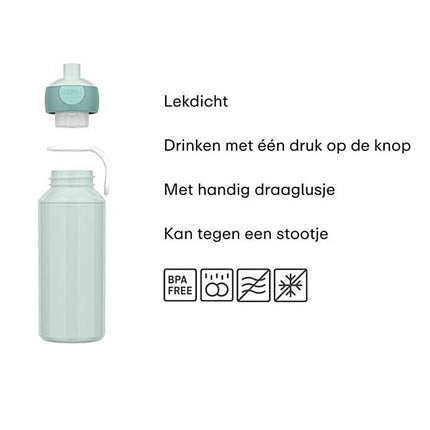 Drinkfles pop - up Campus 400 ml - Unicorn Glow - Babywinkel - 8720294056102