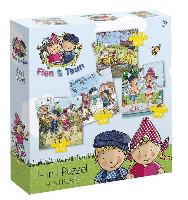 Fien & Teun 4 - In 1 Puzzel - Babywinkel - 8714274192010