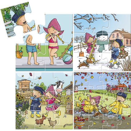 Fien & Teun 4 - In 1 Puzzel - Babywinkel - 8714274192010