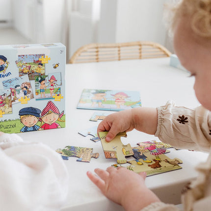 Fien & Teun 4 - In 1 Puzzel - Babywinkel - 8714274192010
