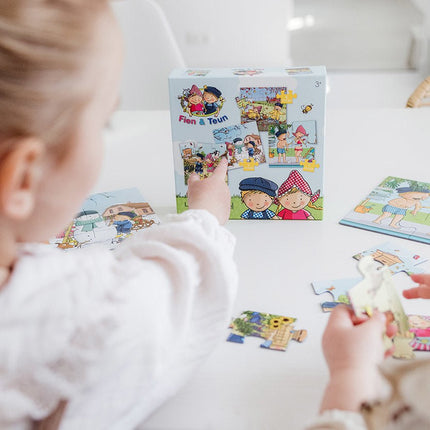 Fien & Teun 4 - In 1 Puzzel - Babywinkel - 8714274192010