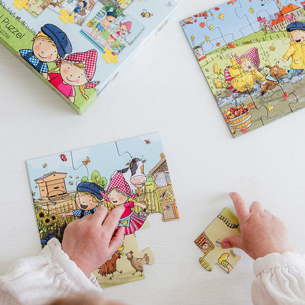 Fien & Teun 4 - In 1 Puzzel - Babywinkel - 8714274192010