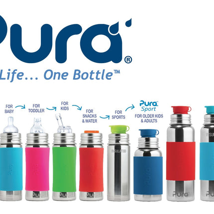 <tc>Pura</tc> Accessoire d'alimentation pour biberon Capuchon de sport en silicone Aqua