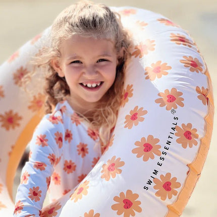 Floral Love Zwemband Wit Oranje koop je bij Babywinkel