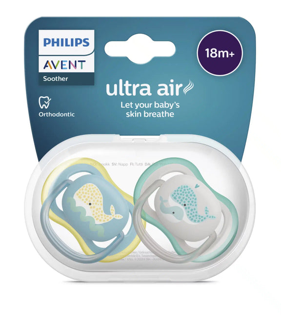 Fopspeen +18M Ultra Air Walvis - Babywinkel - 8720689022620