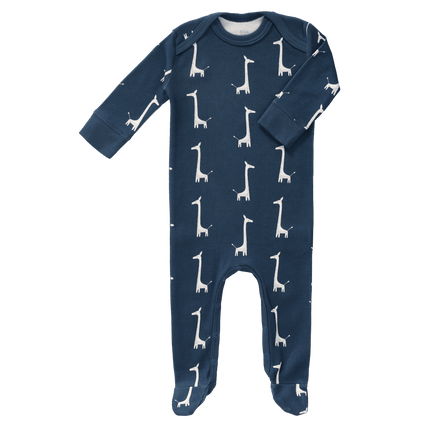 Fresk Baby Pyjama Met Voet Giraf Indigo Blue - Fresk - Babywinkel - 8719638231107