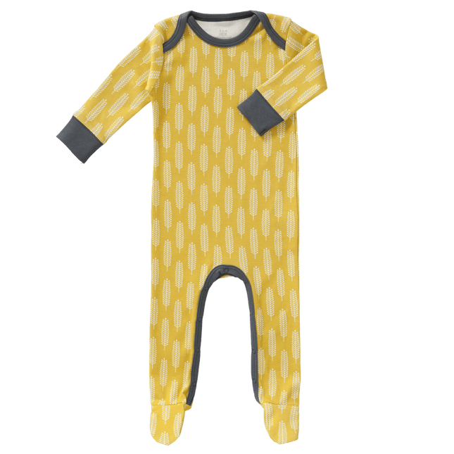 Fresk Baby Pyjama Met Voet Havre Vintage Yellow - Fresk - Babywinkel - 8718754238021