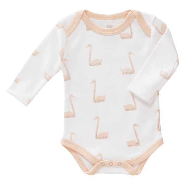 Fresk Romper Lange Mouw Swan Pale Peach - Fresk - Babywinkel - 8719638231411