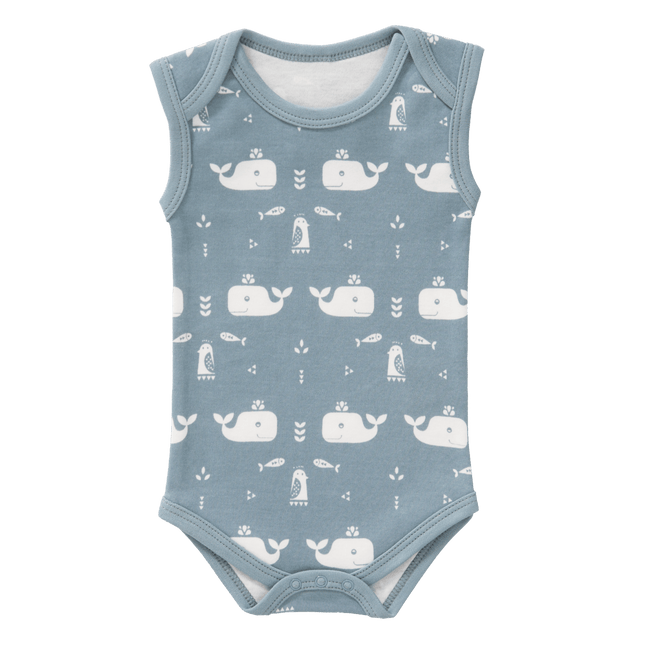 Fresk Romper Zonder Mouw Whale Blue Fog - Fresk - Babywinkel - 8718754239370