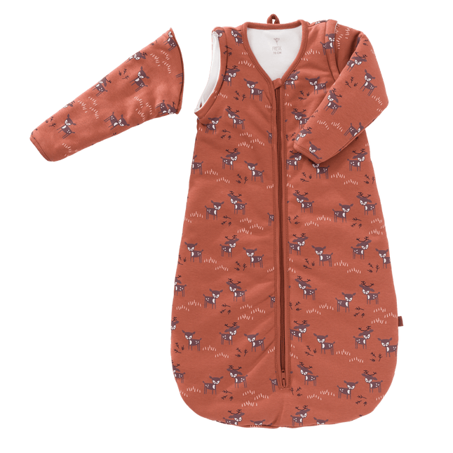 Fresk Slaapzak Baby Deer Met Afritsbare Mouw Amber Brown 90cm koop je bij Babywinkel