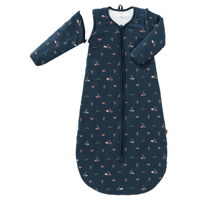 Fresk Slaapzak Baby Rabbit Met Afritsbare Mouw Mood Indigo 60cm koop je bij Babywinkel
