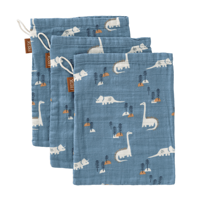 Fresk Washandje Dino Set 3St - Fresk - Babywinkel - 8720874453413