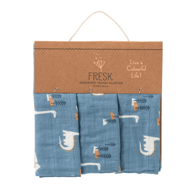 Fresk Washandje Dino Set 3St - Fresk - Babywinkel - 8720874453413