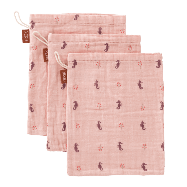 Fresk Washandje Seahorse Set 3St - Fresk - Babywinkel - 8720874453406