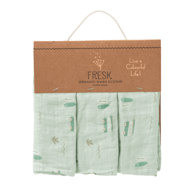 Fresk Washandje Surf Boy Set 3St - Fresk - Babywinkel - 8720874453390