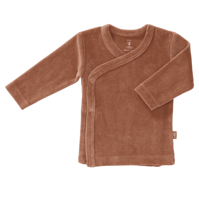 Fresk Wikkelvestje Velours Twany Brown - Fresk - Babywinkel - 8720088958124