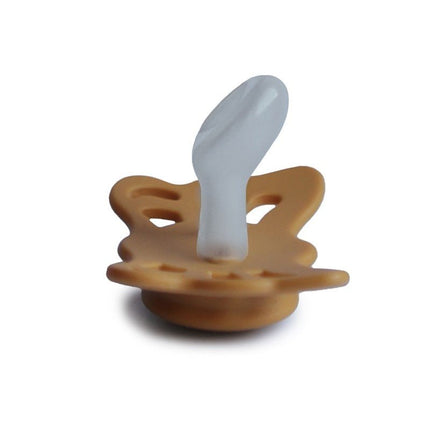 Frigg Speen Maat 1 Butterfly Anatomical Honey Gold Silicone - Frigg - Babywinkel - 5715239018270