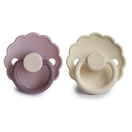 Frigg Speen Maat 1 Daisy Bloom Lav.Haze/Cream Silicone 2 - Pack - Frigg - Babywinkel - 5715239022109