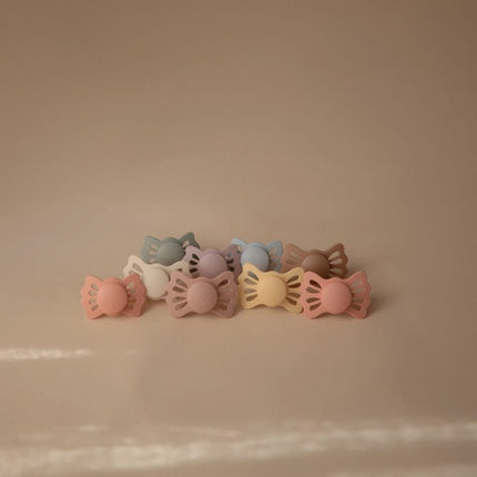 Frigg Speen Maat 1 Lucky Soft Lilac/Pretty Peach Silicone 2 - Pack - Frigg - Babywinkel - 5715239022208