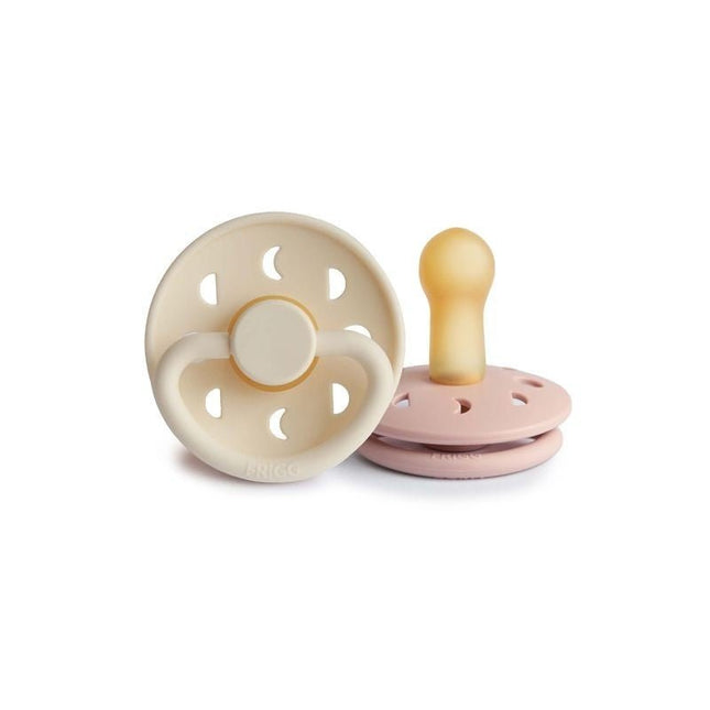 Frigg Speen Maat 1 Moon Blush/Cream Latex 2 - Pack - Frigg - Babywinkel - 5715239613857