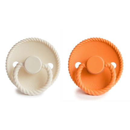 Frigg Speen Maat 1 Rope Cream/Maple Silicone 2 - Pack - Frigg - Babywinkel - 5715239025650