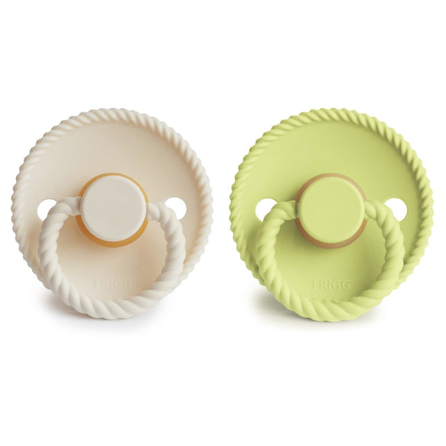 Frigg Speen Maat 1 Rope Cream/Matcha Latex 2 - Pack - Frigg - Babywinkel - 5715239026664