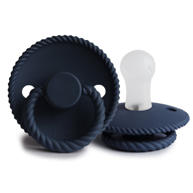 Frigg Speen Maat 1 Rope Dark Navy Silicone - Frigg - Babywinkel - 5715239021621