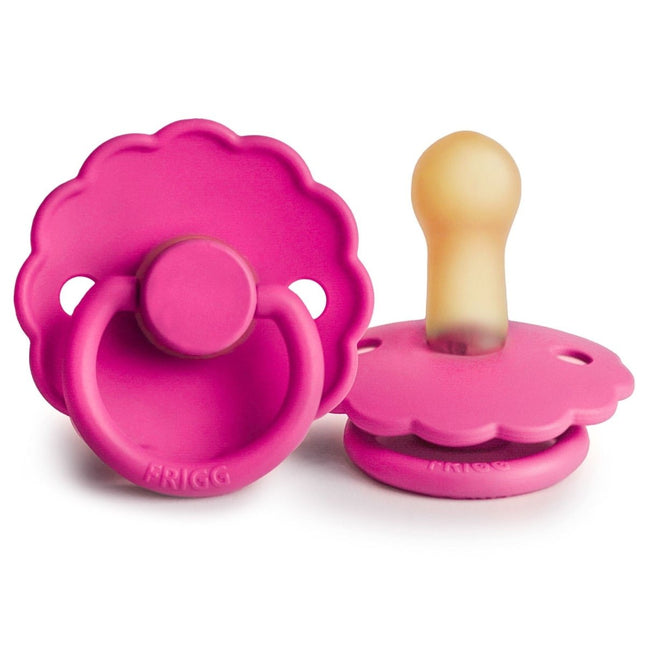 Frigg Speen Maat 2 Daisy Fuchsia Latex - Frigg - Babywinkel - 5715239023298