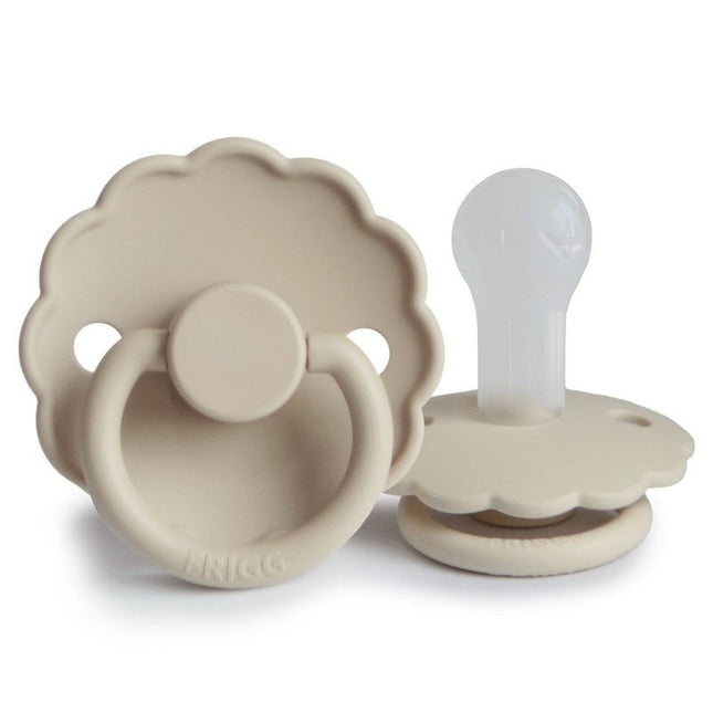 Frigg Speen Maat 2 Daisy Sandstone Silicone - Frigg - Babywinkel - 5715239010410