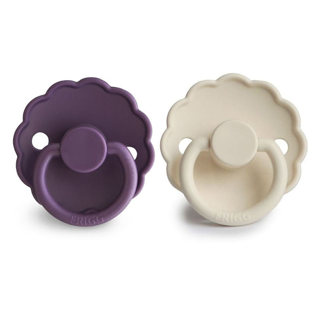 Frigg Speen Maat 2 Daisy Violet Dream/Cream Silicone 2St koop je bij Babywinkel