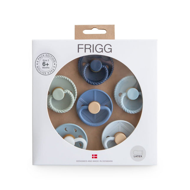Frigg Speen Maat 2 Endless Sea Latex 6St - Frigg - Babywinkel - 5715239029429