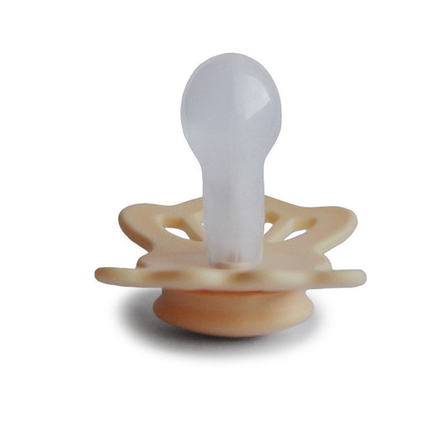 Frigg Speen Maat 2 Lucky Symmetrical Pale Daffodil Silicone - Frigg - Babywinkel - 5715239018218