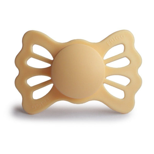 Frigg Speen Maat 2 Lucky Symmetrical Pale Daffodil Silicone - Frigg - Babywinkel - 5715239018218