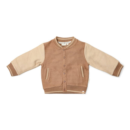 Gebreid vest Brown/Taupe - Babywinkel - 8721122580134