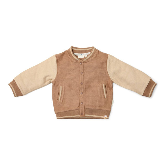 Gebreid vest Brown/Taupe - Babywinkel - 8721122580134